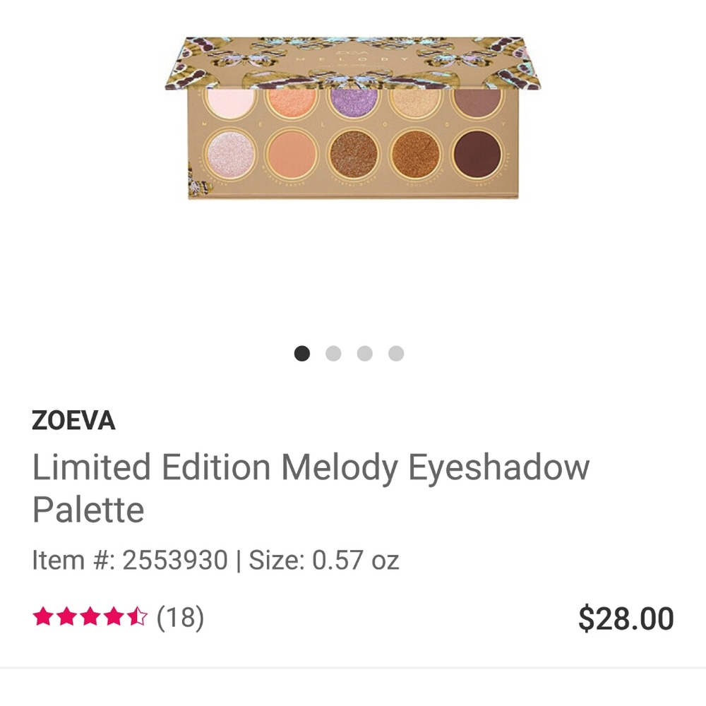 Zoeva melody pallette